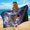 thumbnail image 6 of XYZCANDO Towel Car Seat Cover Easy to Store Car Seat Towel Cover for Outdoor Gym Hiking, Car Seat Cover Towel Easy to Install, Galaxy Wolf, 6 of 11