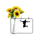 thumbnail image 1 of La educación física deportes de salto Tarjeta de bendición de jarrón de girasol artificial, 1 of 3