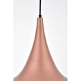 thumbnail image 5 of Classically Modern Ceiling Decorative Aluminum Circa 1 Light Honey Gold Pendant - 11.5"Lx11.5"Wx15"H, 5 of 7