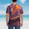 thumbnail image 4 of Sigee Fantasy Bird Illustration for Men’s Casual Beach Summer Shirts Funky Hawaiian Shirt for Men Hawaiian Shirts,Large, 4 of 7