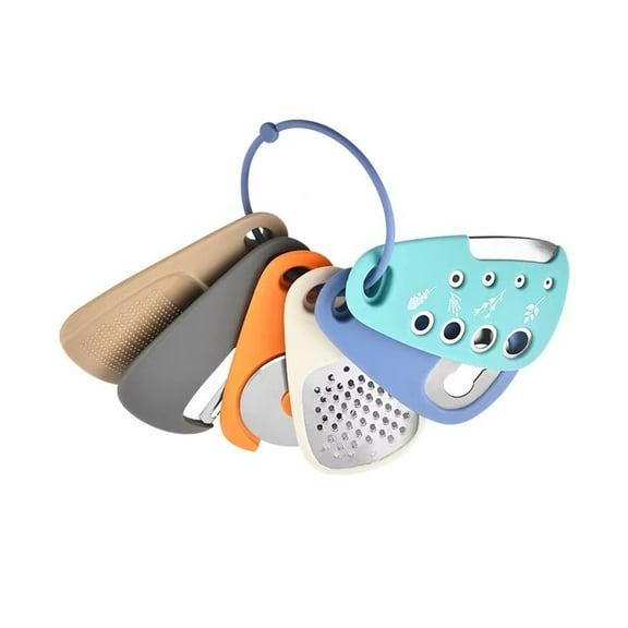 EKIND 6-Piece Kitchen Gadget Set with Grater, Stripper, Peeler, and More