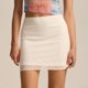 thumbnail image 2 of Minifalda de encaje para mujer, sexy, ajustada, con capas, cintura alta, estampado floral, falda corta tipo lápiz para verano informal, tejido elástico, 2 of 6