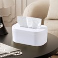 thumbnail image 4 of Basic Plastic Tissue Box Cover, Simple Design for Bathroom/Bedroom Countertops, Durable Household Organizer, 4 of 6