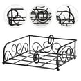 thumbnail image 6 of WEAVILUX Black Metal Napkin Holder for Home and Kitchen, Desktop Tissue Organizer Rack, Dining Table Storage Stand, 6 of 6