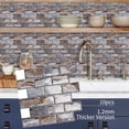 thumbnail image 3 of DEWOO 10 Sheets Peel and Stick Tile Backsplash for Kitchen Wall Tile, Self Adhesive Brick Backsplash Subway Tiles Backsplash, Stick on Tiles Kitchen Backsplash(Brown,10.6"x10"), 3 of 10