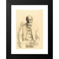thumbnail image 2 of Alphonse Legros 14x18 Black Modern Framed Museum Art Print Titled - Old Man Seated (Vieillard Assis), 2 of 5