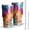 Orange and Green Tie Dye Pattern, variant on Pink and Yellow Tie Dye Pattern 30oz Insulated Stainless Steel Tumbler, Car Cup Holder Mug with Straw & Cleaning Brush, Fade Resistant Gifts for Home Office Outdoor Car