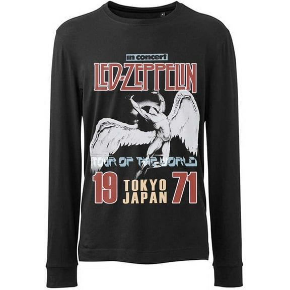 Men's Led Zeppelin Japanese Icarus Long Sleeve Small Black