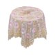 thumbnail image 2 of Mantel de encaje para comedor o mesa de té, cubierta moderna de poliéster pequeña redonda bordada para decoración del hogar, resistente a manchas, 33 pulgadas, 2 of 6