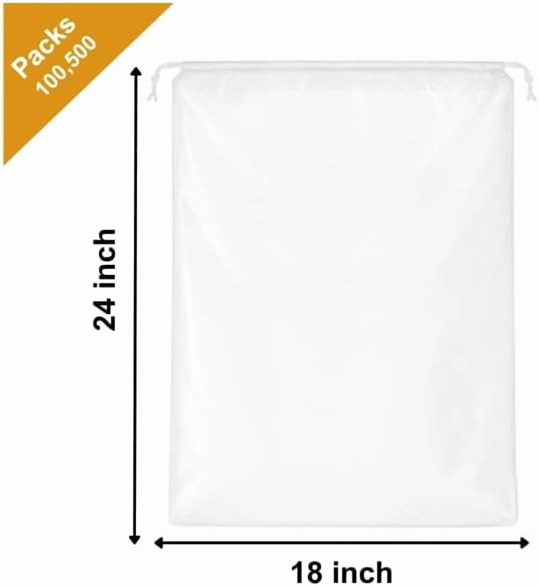 InfinitePack Large Transparent Shoe Bags for Travel, Portable Shoe Bags, Shoes Pouch Storage Organizer with Drawstring for Men & Women aClear Window Shoes Pouch with Rope