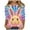 7-Multicolor, variant on Cavosen Happy Easter Womens Shirts 3/4 Sleeves Blouse Summer Bunny Tie Dye Print Pullover Shirts Crewneck Holiday Tops Vacation Festival Tee Shirts Casual Dressy T Shirts L