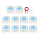 thumbnail image 5 of Interruptores mecánicos de teclado NikouMX 10 piezas azul, 5 of 8