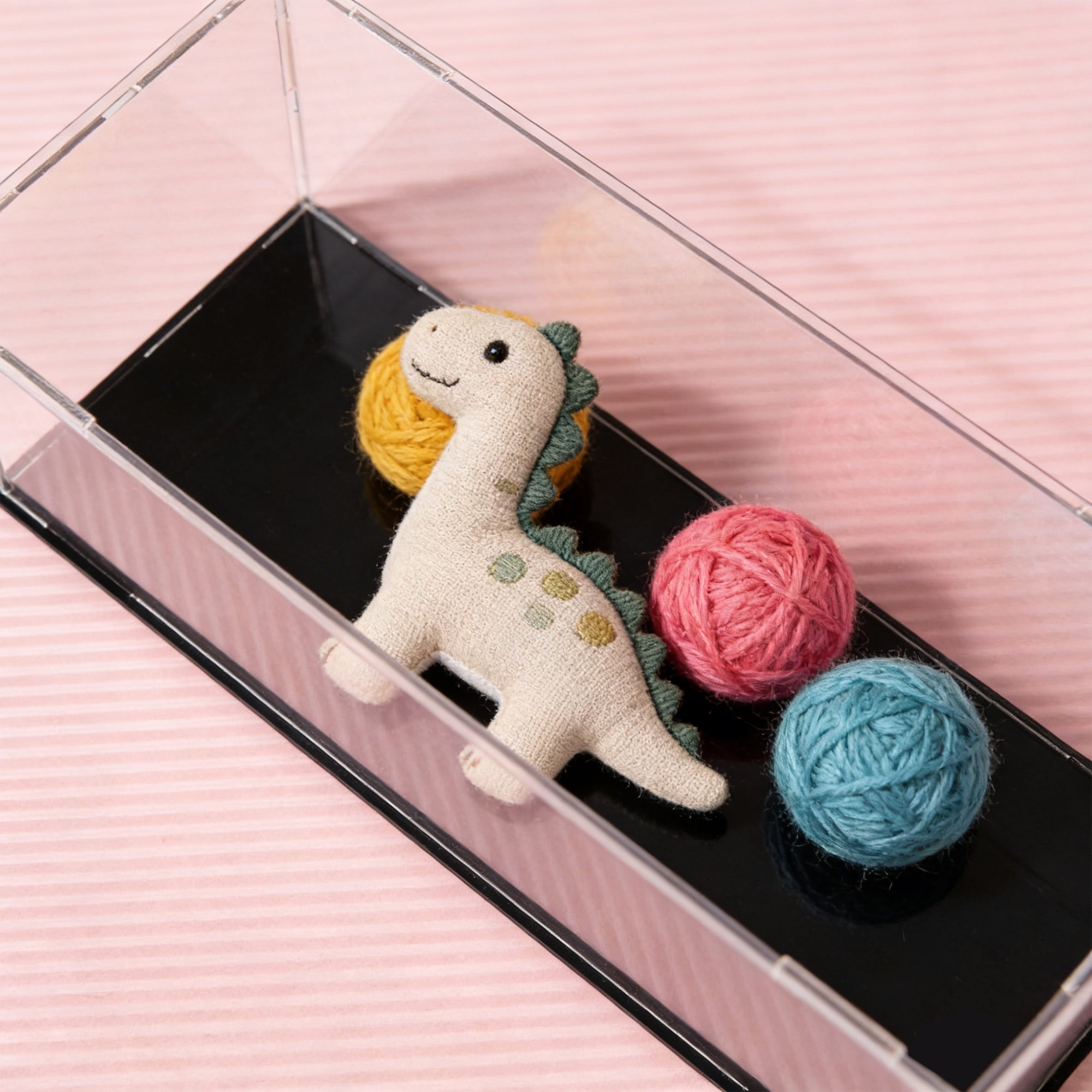 Unique Bargains Acrylic Display Case Box Dustproof Protection Showcase 12.2"x4.3"x4.3"