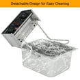 thumbnail image 5 of ROVSUN 11.4QT Commercial Electric Deep Fryer Stainless Steel W/ Timer Basket Kitchen Countertop 2500W, 5 of 8
