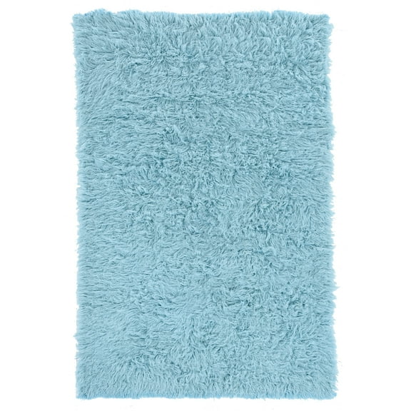 Linon Home Decor New Flokati Area Rug Collection, Pastel Blue, 5 x 8