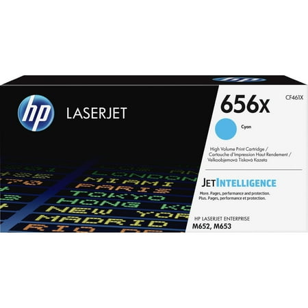UPC: 0889894325464 | HP 656X (CF461X) Toner Cartridge  Cyan High Yield