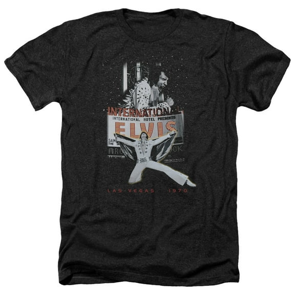 Elvis Presley - Las Vegas - Heather Short Sleeve Shirt - Medium
