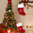 thumbnail image 5 of Calcetín navideño Farfi con estampado de letras nórdicas, mano de obra exquisita, letras del alfabeto, calcetín navideño para el hogar, 5 of 5