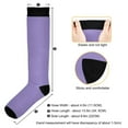 thumbnail image 3 of joogoo Lavender Purple Long Socks Women Men Knee High Sock, 3 of 8