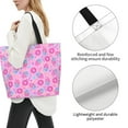 thumbnail image 3 of Fotbe Pink Donuts Bolsa Tote Estética de Lona con Estampado para Mujer - Bolsa Reutilizable de Hombro Casual para Vacaciones, Compras, Trabajo y Gimnasio, 3 of 8