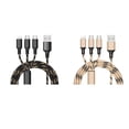 thumbnail image 2 of 1.2m 3 en 1 TYPE-C Micro USB 8PIN Cable de datos de carga Línea 2.8A Cable de datos Reemplazo del cable de datos del teléfono Eigraketly DZ4225-01, 2 of 2