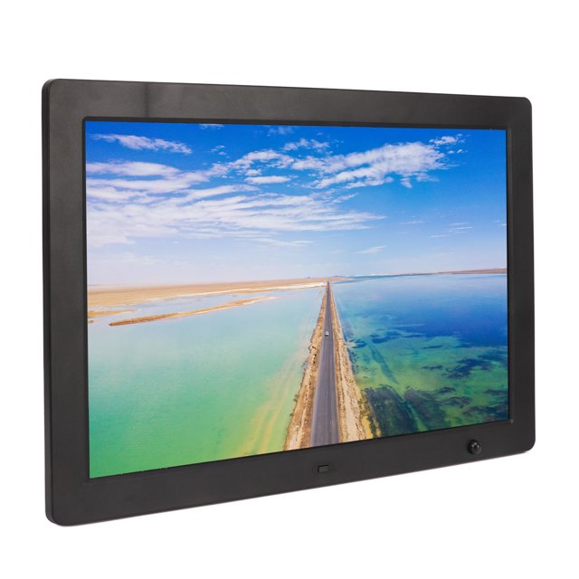 Marco De Fotos Digital De 15 Pulgadas, Detección Corporal, 1080P, Compatible Con Vídeo, Imagen, Música, Calendario Con Brillo Ajustable Para Hogar Inteligente