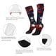 thumbnail image 3 of Balery Red Blue White Stars Calcetines novedosos Calcetines deportivos Calcetines hasta la rodilla Calcetines de algodón Calcetines originales y geniales, 3 of 6