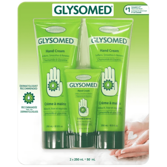 Glysomed Crème pour les Mains, Lot de 2+1