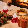 thumbnail image 4 of Scented Candle Soy Wax Christmas Candle, Rose Scented Tree-Shaped Glass Candle for Christmas Decor and Cozy Home, 4 of 6