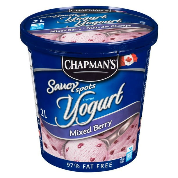 Chapman's Yogourt glacé points saucy fruits des champs