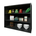 thumbnail image 2 of Chinle Wall Cabinet in Melamine with Open Storage, Black, 2 of 6