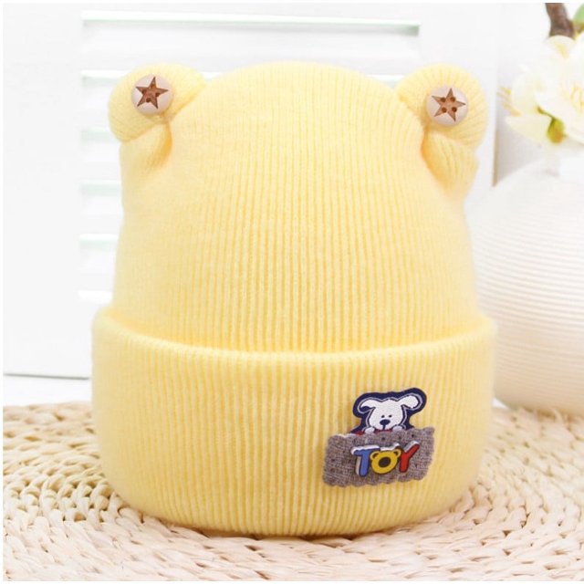Gorro fetal para bebé de cachemira con bordado de conejo, gorro fetal para recién nacido, gorro cálido para bebé, otoño e invierno