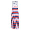 thumbnail image 2 of Mujeres Casual Stars and Stripes Prints Sin mangas Dress 2XL Estilo 1 Hugo maxi vestido con bolsillo, 2 of 10