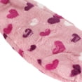 thumbnail image 6 of BambooMN Women's Heart Stripes Slippers Non-Slip Grips - Pink Hearts - Large - 1 Pair, 6 of 6