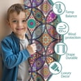 thumbnail image 2 of Blackout Kids Curtains,Boho Bohemia Flower Childrens Insulated Curtains Set Of 2,Bedroom Essentials,Toddler Room Decor 42"x54"(106x137cm), 2 of 3
