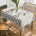 thumbnail image 2 of Vintage Tablecloth 60x104 Inch Rectangular, Watercolor Flowers Washable Seasonal Table Cover for Party Picnic Dinner Decor, 2 of 6