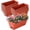 Brick Red, variant on Window Box Planter, 7 Pack Plastic Vegetable Flower Planters Boxes 17 Inches Rectangular Flower Pots with Saucers for Indoor Outdoor Garden, Patio, Home Decor (Red)