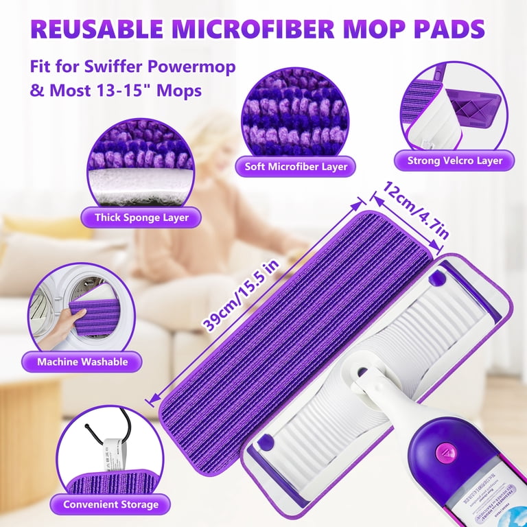 MYSPRI Microfiber Wet Flat Mops for Floors photo 7