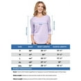 thumbnail image 2 of Turtle Bay New York Women's Classic Comfort Fit 3/4 Sleeve length Crew Neck Jersey Knit T-Shirt, 2 of 3