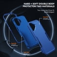 thumbnail image 2 of Compatible with Apple iPhone 16 Plus Case for Women Men, Military Grade Shockproof Drop Protection Anti-Scratch Bumper Rugged Matte Phone Case Cover for iPhone 16 Plus, Darkblue, 2 of 7
