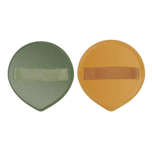 Esponja de maquillaje para base espesante ultra, esponja en polvo de espuma de microporo portátil de 2 piezas, para maquillaje