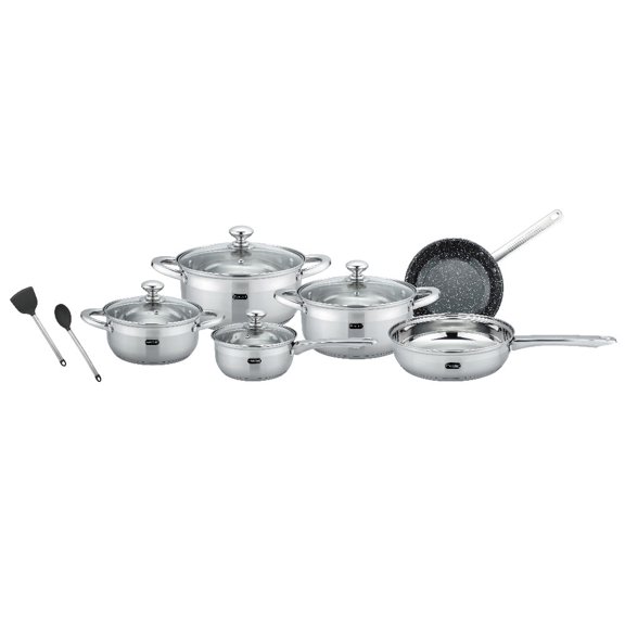 Batería de Cocina 12 Pz Acero Inoxidable Inducción Sienna Fraciel Fraciel Sienna