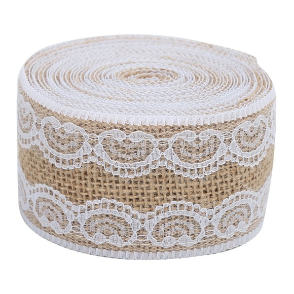 Burlap Tree Ribbon,Burlap Ribbon 5.5yd DIY Colored Burlap Ribbon Lace Linen Roll Highly Recommended