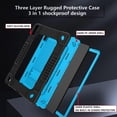 thumbnail image 3 of for Lenovo Tab P11 2nd Gen Case 11.5" TB350FU / TB350XU 2023 Hybrid Shockproof Protective Case Hard Shell Built in Kickstand Shoulder Strap for 11.5 inch Lenovo Tab P11 Gen 2 (Black+Blue), 3 of 6