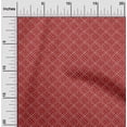 thumbnail image 1 of oneOone Georgette Viscose Red Fabric Geometric Bandhani Sewing Material Print Fabric By The Yard 42 Inch Wide, 1 of 4