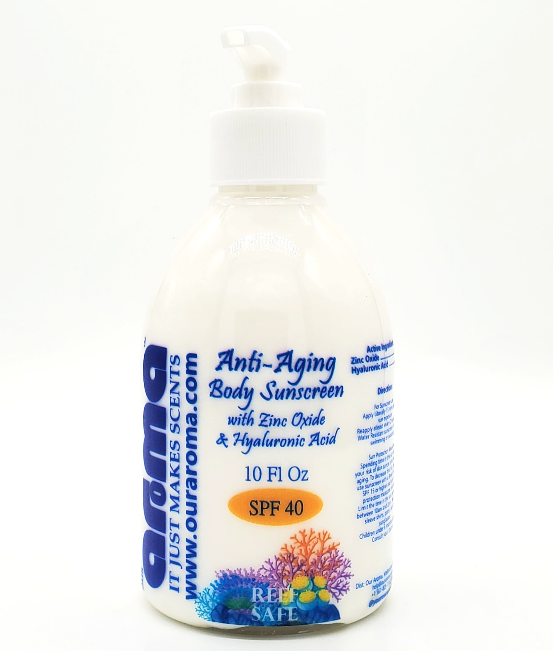 Our Aroma Anti-Aging Body Sunscreen with Zinc Oxide & Hyaluronic Acid 10 FL OZ