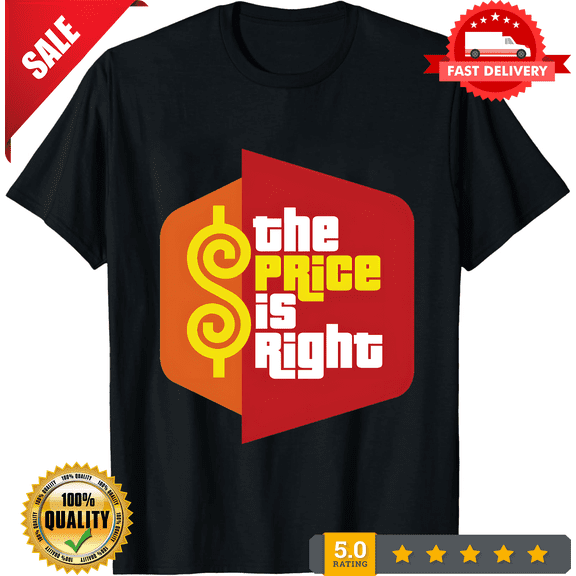 Rare The Price Is Right Adult New T-Shirt - Classic Game Logo Pic, LIMITED EDITION-TH74903