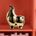 thumbnail image 3 of Horse Statue Abstract Ceramic Modern Geometric Gift for Cabinet Office, 3 of 10