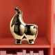 thumbnail image 3 of Estatua , creativo geométrico abstracto, artesanía, escultura de Animal moderna inconfundible para sala de , pequeña sala, , centro de Oro BLESIY Estatua abstracta del caballo, 3 of 8