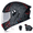 Black Red Tribal, variant on DOCRELD DOT Bluetooth Modular Motorcycle Helmet,Silver/Transparent lens Motorcycle Helmet,Dual Visor Full Face Flip up Integrated Motorcycle Helmets,Built-in Dual Speaker Microphone,Adults Men Women
